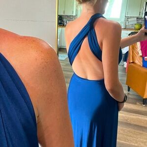 NAVY Lulu Convertible Maxi Dress